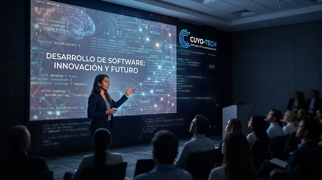 Presentación de CUYO-TECH sobre desarrollo de software, innovación y futuro